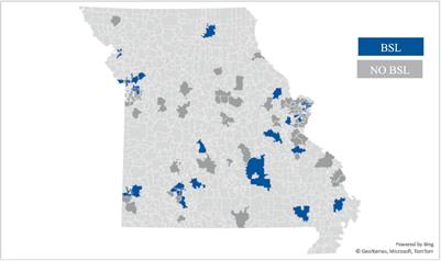 Emergency department visits for dog bite injuries in Missouri municipalities with and without breed-specific legislation: a propensity score-matched analysis